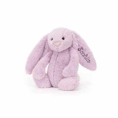 Jellycat Bashful Lilac Bunny Medium New Zealand | VDSOE6904